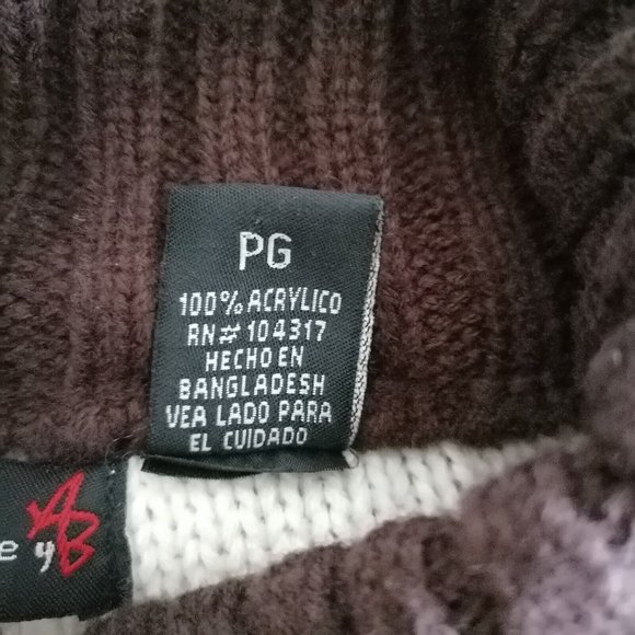 Allison Brittney Womens Brown Kimono Sleeve Mock Neck Cardigan Sweater Size PL - Picture 6 of 8